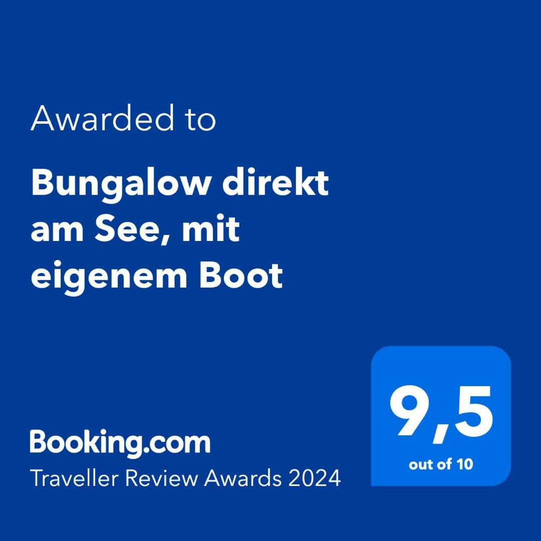 Bungalow Direkt Am See, Mit Eigenem Boot Roding Kültér fotó